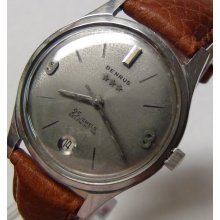 Benrus Men's Swiss Automatic 25Jwl Silver Calendar Watch