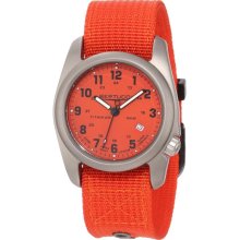 Bertucci Mens A-2T Analog Titanium Watch - Orange Nylon Strap - Orange Dial - 12067