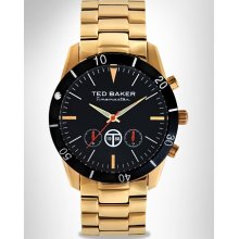 Big and Tall Ted Baker Goldtone Stainless Steel Watch