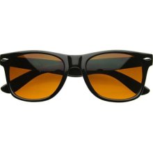 Blue Blocking Driving Wayfarers Sunglasses Amber Tinted Lens (Wit ... Blue Blocking Driving Wayfarers Sunglasses Amber Tinted Lens (Wit ...