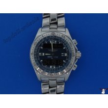 breitling b-1 analog & digital display watch