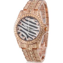 Brown Women's Alloy Quartz Analog Bracelet Watch
