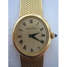 Bueche Girod 18k Solid Gold Vintage Swiss Watch