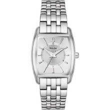 Bulova 96l130 Ladies Watch Stainless Steel Link Bracelet Silver Tone Dial