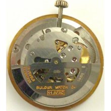 Bulova Automatic - 11afac - Complete Running Watch Movement - Sold For Parts