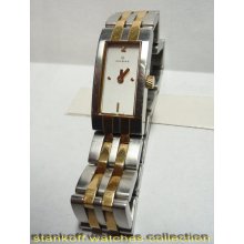 CANDINO 7 Jewels Rare cal. Ronda 732 Swiss Ellegant Lady's Two tone All S/S Circa 1970's Quartz Wristwatch