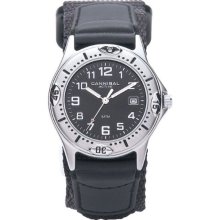 Cannibal Men's Quartz Watch With Black Dial Analogue Display And Black Nylon Strap Cg163-03