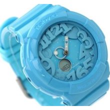 Casio Baby-g, Multi-dimensional, Neon Illuminator, Bga130 Bga-130-2b, Baby Blue