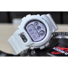 Casio G-shock Metallic Dial Digital White Watch Dw-6900mr-7 Ship Expess