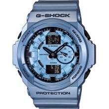 Casio Gshock Ga150a-2a Xl Wide Face Matte Blue Ana-digi Watch