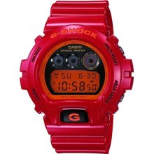 Casio Men's DW6900CB-4 Red Polyurethane Quartz Watch with Red Dial