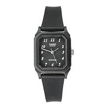 Casio Women's Core LQ142-1B Black Resin Quartz Watch with Black D ...
