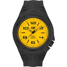 Catepillar La11121731 Wave Black Watch With Yellow Dial