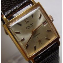 Cauny Prima Chantal Gold Swiss Made Textured Dial Calendar Watch