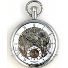 Charles-Hubert 3566w Gold Mechanical 17 Jewel Pocket Watch