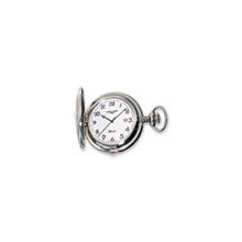 Charles Hubert Stainless White Dial Date Pocket Watch