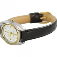 Charlie Jill WATW-2021-WHT Charlie Jill Women Watch in White Dial Black Leather Strap