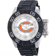 Chicago Bears Nfl Football Mens Adult Wrist Watch Stainless Steel Analog