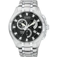 Citizen BL8090-51E Watch Sport Calibre Mens - Black Dial Stainless Steel Case Solar Quartz Movement