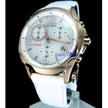 Citizen Ladies Eco-drive Chrono Sapphire Mother Of Pearl Leather Fb1112-13d
