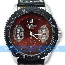 Classic Mens Skeleton Mechanical Watch cool Mechanical watch Wrist Watch