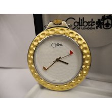 Colibri Silvertone Golf Ball Face Pocket Watch Special Price