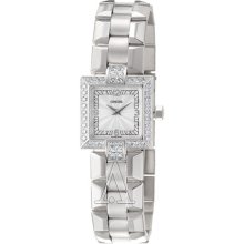 Concord La Scala Diamond Ladies 18K White Gold Swiss Quartz Watch 0308186