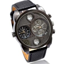 Cool Style Dual Core Army Mens Sports Quartz Watch