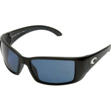 Costa Del Mar Blackfin Polarized Sunglasses - Costa 580 Polycarbonate Lens Matte Black/Gray, One Size