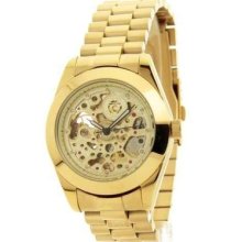 Croton Automatic Mens Steel 21 Jewels Gold Plated Watch Fashion C1331059ylsk 395