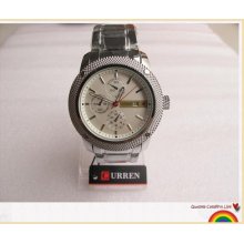 Curren Men's Casual Quartz Analog Watch Calendar Fashion Steel Wrist Watch