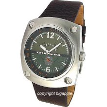 Diesel Brown Leather Band Mens Watch DZ1200