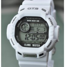 Digital Outdoor Water Resistant Sports Led Men's Boys Watches Shock 6907 White