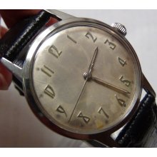 Elgin Men's Silver Swiss Made 25Jwl Automatic Watch w/ Strap