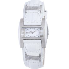 Exte Women's White Leather Strap