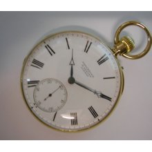 Famous ENGLISH 18ct. Gold Brockbank & Atkins 1870 Pocket Watch