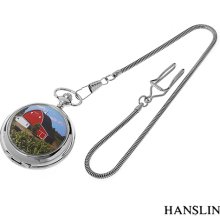 Farm Motif - Quartz Pocket Watch