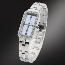 Fashion Jewelry Elegant Girls Lady Women Aquamarine Wrist Watch Fashion Jewelry Elegant Girls Lady Women Aquamarine Wrist Watch