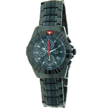 Fila Fa0794-61 Men's Mastertime Black Dial Stainless Steel Chronograph Watch