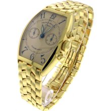 Franck Muller Casablanca Chronograph 5850c 18k Yellow Gold Mechanical Watch