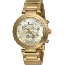 Freelook Men's Ha1136chmg-3a Cortina Matte Gold Swarovski Crystal Accented Chron