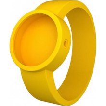 Fullspot O Clock Strap Unisex Quartz Watch With Yellow Dial Analogue Display And Yellow Silicone Bracelet Ocs21-X