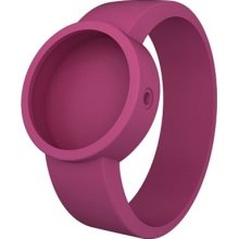 Fullspot O Clock Strap Unisex Quartz Watch With Pink Dial Analogue Display And Pink Silicone Bracelet Ocs10-X