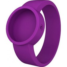 Fullspot O Clock Strap Unisex Quartz Watch With Purple Dial Analogue Display And Purple Silicone Bracelet Ocs16-X