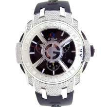 G-Unit 50 Cent GS4 Black Dial Chronograph 1.45ct Diamond Men's Watch