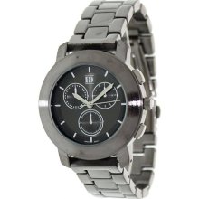 Geneva Platinum Men's 9288.Gun Silver Stainless-Steel Quartz Watc ...