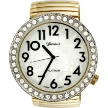 Geneva Platinum Women's Quartz Gold-Tone Bracelet Watch