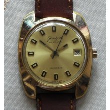 Glashutte Spezimatic Automatic Gold Plated Gents Wrist Watch&date