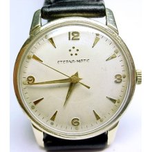Great Original Vintage 1960s Men Eterna-matic Automatic Watch Run