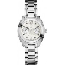 Guess Collection Gc Bella Diamond Mop Lady Watch Bracelet A58101l1 Ss Silver